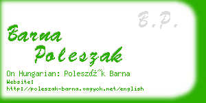 barna poleszak business card